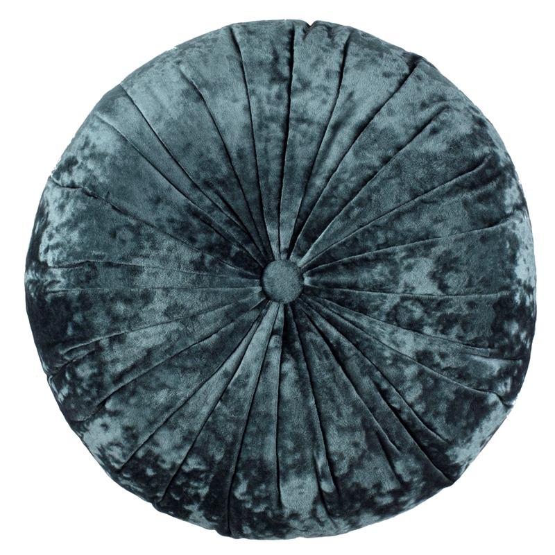 Safavieh Caramia Round Throw Pillow in Blue