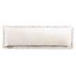 Safavieh Shag Throw Pillow in Metallic Snow