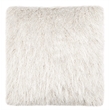 Safavieh Shag Throw Pillow in Metallic Snow