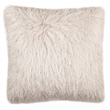 Safavieh Shag Throw Pillow in Metallic Snow