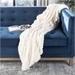 Safavieh Pebbles Throw Blanket in Creme