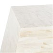 Safavieh Lea Accent End Table in Light Beige and Gold