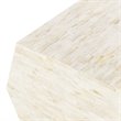 Safavieh Lea Accent End Table in Light Beige and Gold