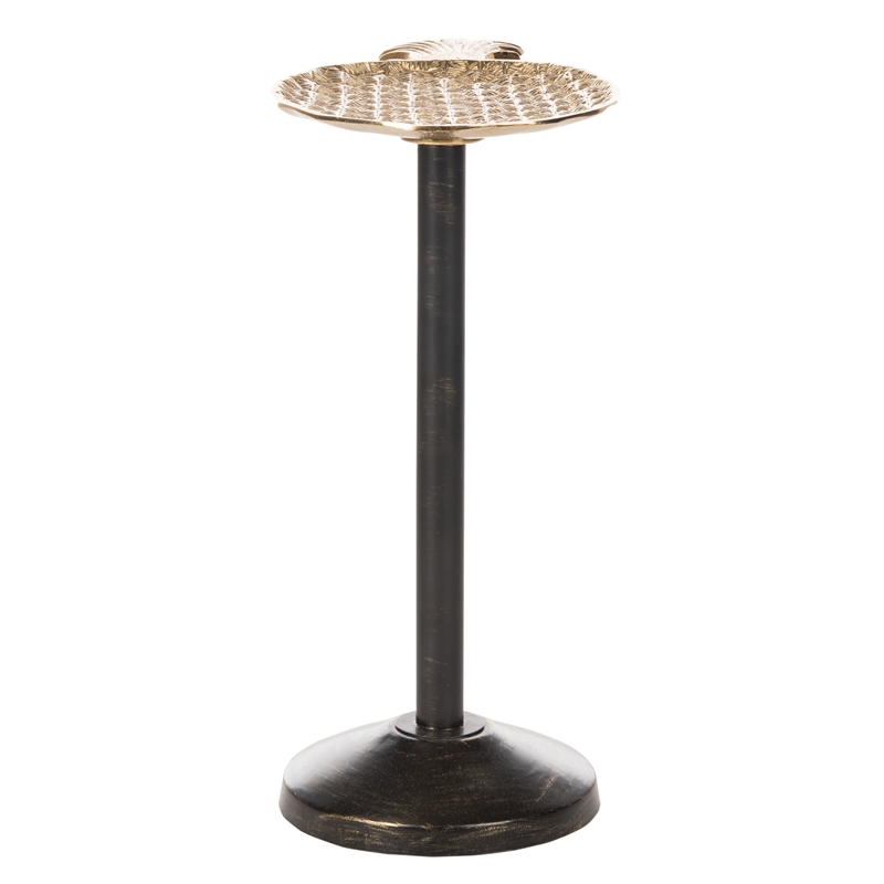 Safavieh Luana Pinapple Top Aluminum and Iron Accent Table in Gold
