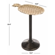 Safavieh Luana Pinapple Top Aluminum and Iron Accent Table in Gold