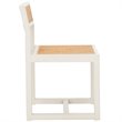 Safavieh Bernice Cane Elm Wood Dining Chair in White / Natural