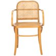 Safavieh Keiko Cane Dining Arm Chair in Natural