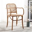 Safavieh Keiko Cane Dining Arm Chair in Natural