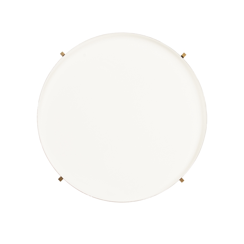 Safavieh Tia Round 5 Tier Iron Etagere In White / Brass