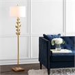 Safavieh Georgiana Resin Body Floor Lamp in Gold Leaf/Crystal Base