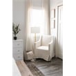 Safavieh Pierson Iron and Crystal Floor Lamp in Brass / White