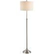 Safavieh Leeland Iron Floor Lamp in Brushed Nickel