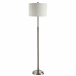 Safavieh Leeland Iron Floor Lamp in Brushed Nickel