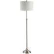 Safavieh Leeland Iron Floor Lamp in Brushed Nickel