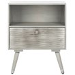 Safavieh Brandy 1-Drawer Bedroom Nightstand in Gray