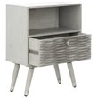 Safavieh Brandy 1-Drawer Bedroom Nightstand in Gray