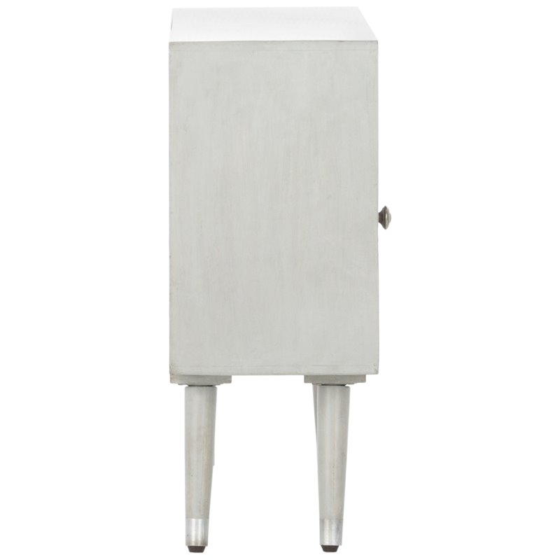 Safavieh Brandy 1-Drawer Bedroom Nightstand in Gray