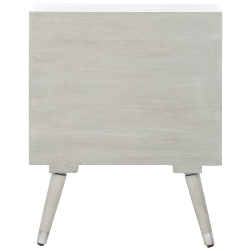 Safavieh Brandy 1-Drawer Bedroom Nightstand in Gray
