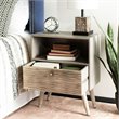 Safavieh Brandy 1-Drawer Bedroom Nightstand in Gray