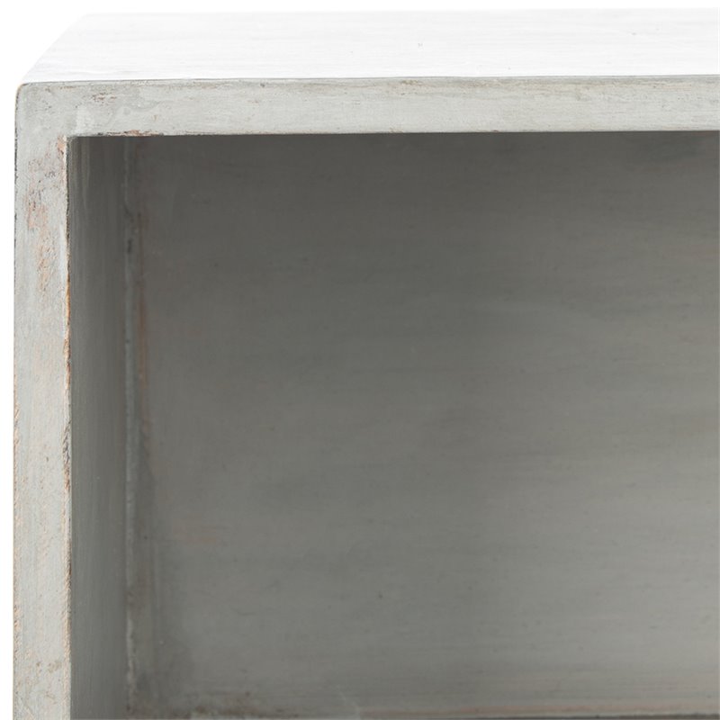Safavieh Brandy 1-Drawer Bedroom Nightstand in Gray