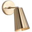 Safavieh Leonardo Wall Sconce in Iron Body and Brass Gold Finish