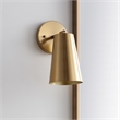 Safavieh Leonardo Wall Sconce in Iron Body and Brass Gold Finish