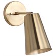 Safavieh Leonardo Wall Sconce in Iron Body and Brass Gold Finish