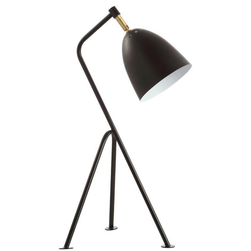 Safavieh Dariel Contemporary Table Lamp in Black/Brass and Gold Pop