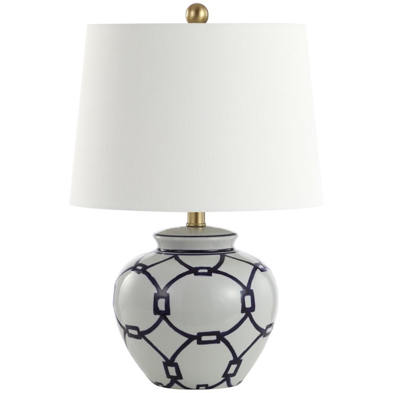 Safavieh Anders Table Lamp in Blue and Off White