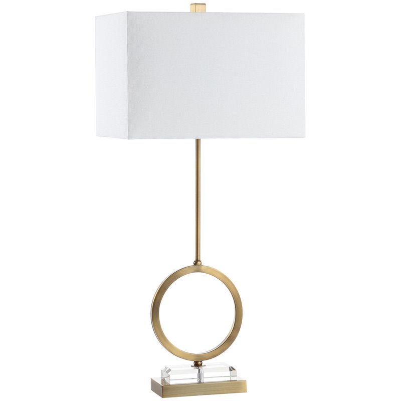 Safavieh Kaden Table Lamp in Gold and White (Set of 2)