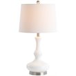 Safavieh Kellen Table Lamp in Silver and White