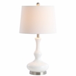 Safavieh Kellen Table Lamp in Silver and White