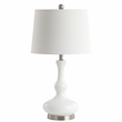 Safavieh Kellen Table Lamp in Silver and White
