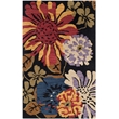 Safavieh Jardin 3' X 5' Hand Tufted Multicolored Wool Rug in Black