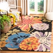 Safavieh Jardin 4' X 6' Hand Tufted Multicolored Wool Rug in Black