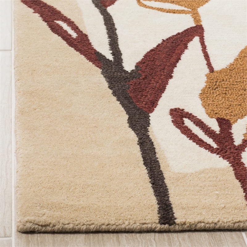 Safavieh Jardin 8' X 10' Hand Tufted Multicolored Wool Rug in Ivory