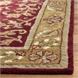 Safavieh Heritage 3' x 5' Hand Tufted Wool Rug in Red and Gold