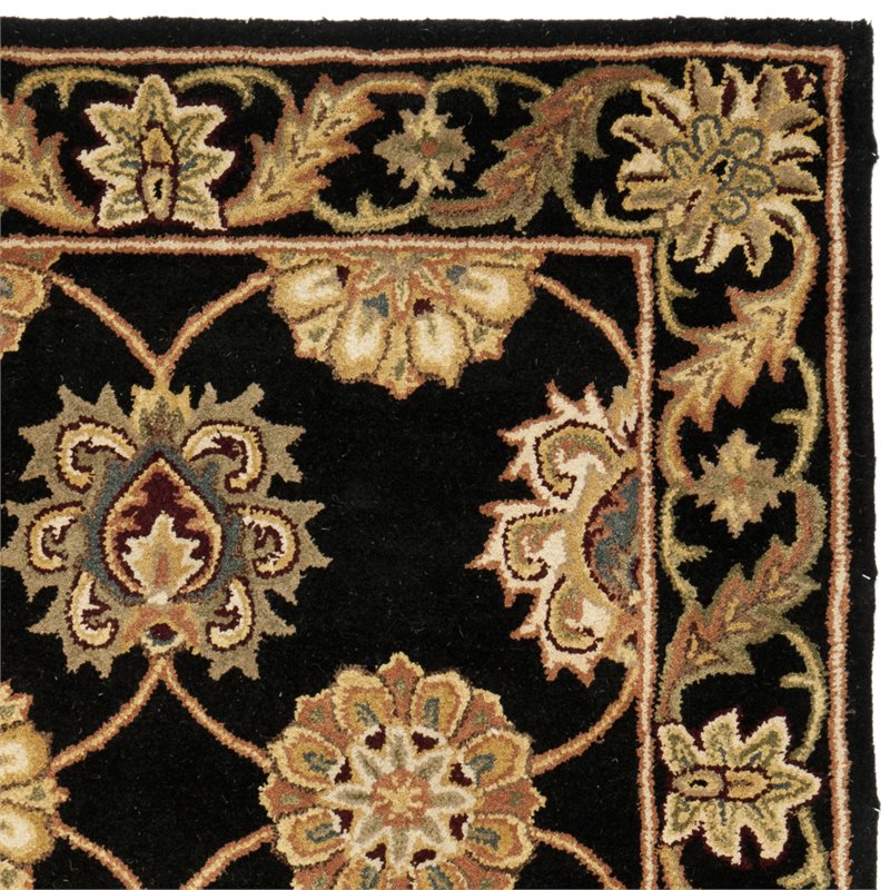 Safavieh Heritage 4' x 6' Hand Tufted Wool Rug in Black