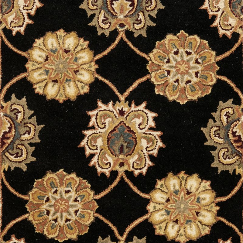 Safavieh Heritage 4' x 6' Hand Tufted Wool Rug in Black