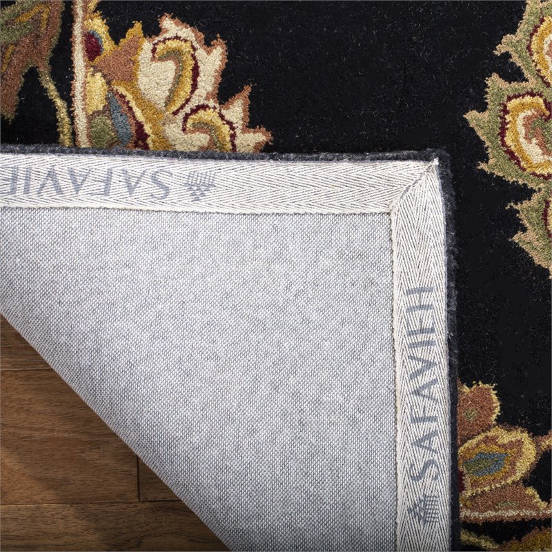 Safavieh Heritage 5' x 8' Hand Tufted Wool Rug in Black
