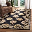 Safavieh Heritage 6' Square Hand Tufted Wool Rug in Black