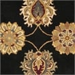 Safavieh Heritage 6' Square Hand Tufted Wool Rug in Black