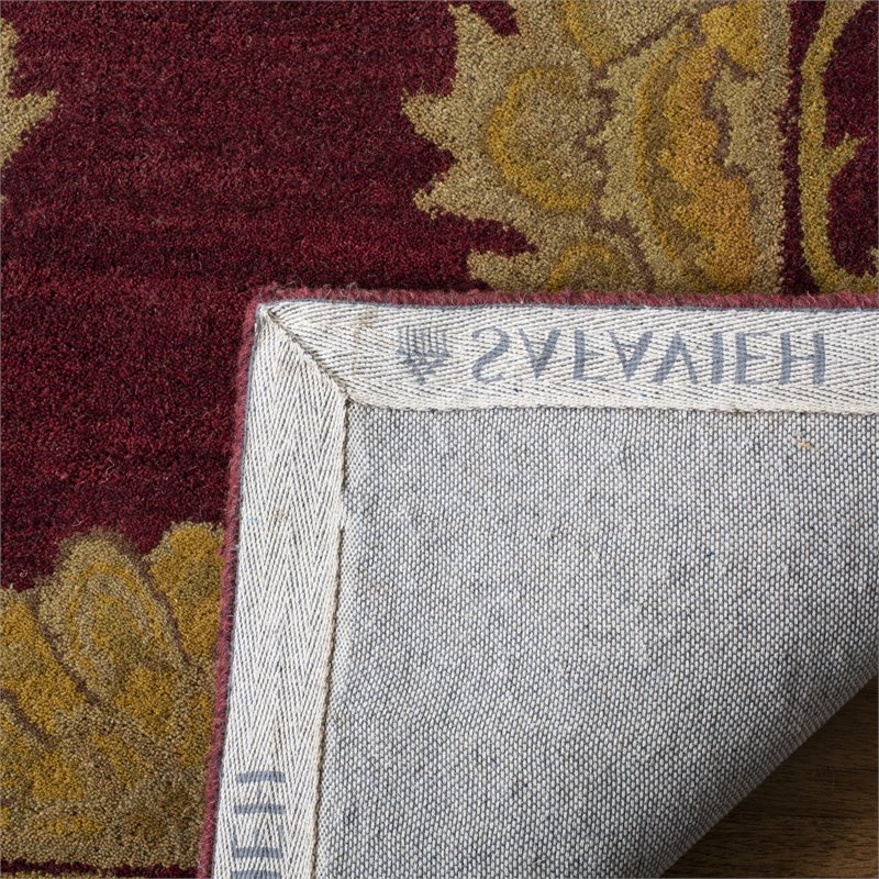 Safavieh Heritage 2' x 3' Hand Tufted Wool Rug in Maroon