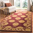 Safavieh Heritage 4' x 6' Hand Tufted Wool Rug in Maroon