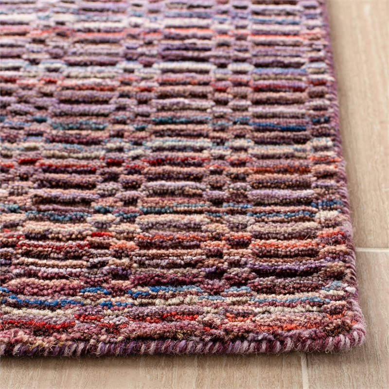 Safavieh Himalaya 5' x 8' Hand Loomed Wool Rug in Purple