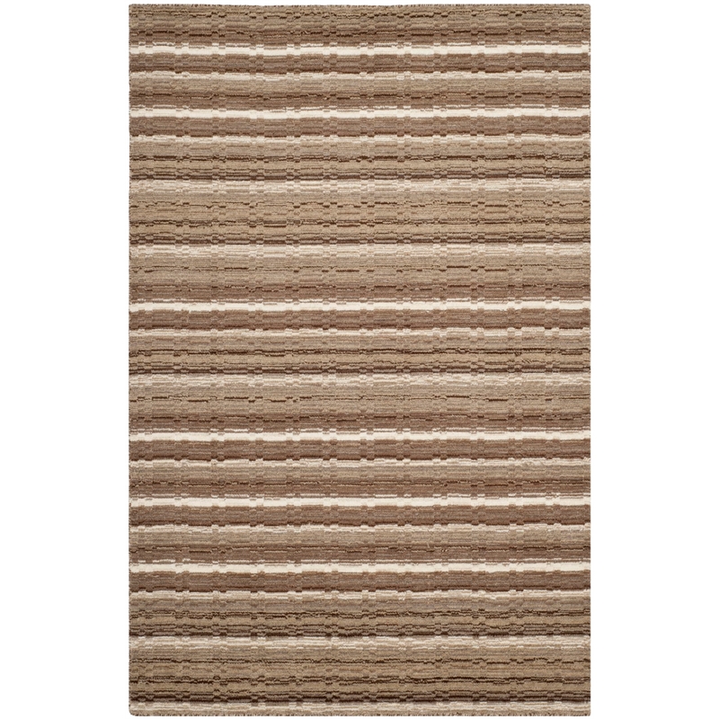 Safavieh Himalaya 4' x 6' Hand Loomed Wool Rug in Natural