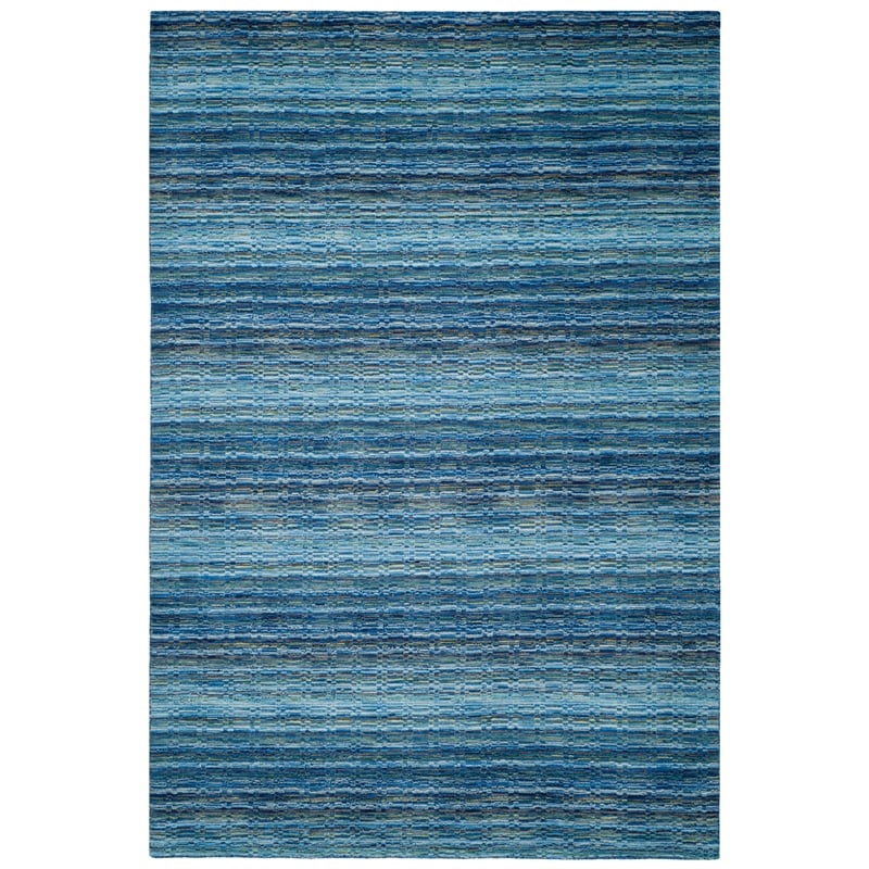 Safavieh Himalaya 5' x 8' Hand Loomed Wool Rug in Blue