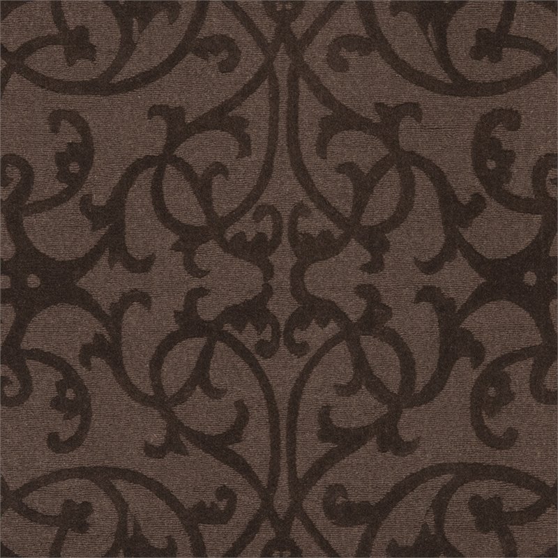 Safavieh Impressions 5' x 8' Hand Loomed Wool Rug in Brown