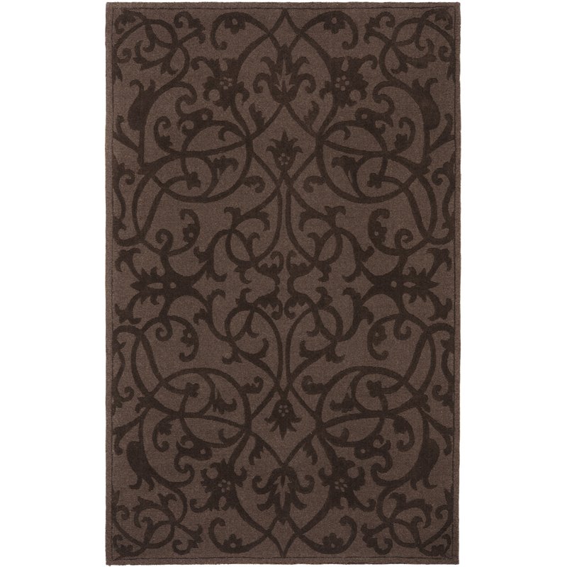 Safavieh Impressions 5' x 8' Hand Loomed Wool Rug in Brown