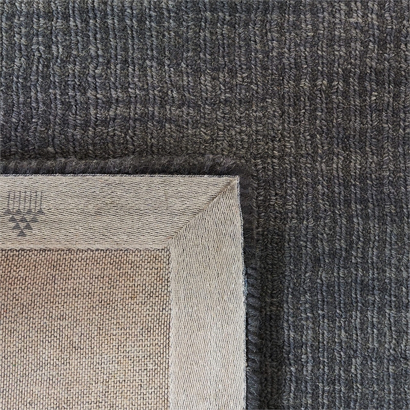 Safavieh Impressions 5' x 8' Hand Loomed Wool Rug in Charcoal and Blue